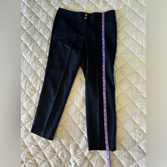 Anne Klein Dark Navy Cropped/Capri Work Dress Pants - Size 6 - Picture 7 of 7